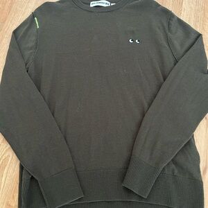 Uniqlo Dark Olive Crewneck Sweater